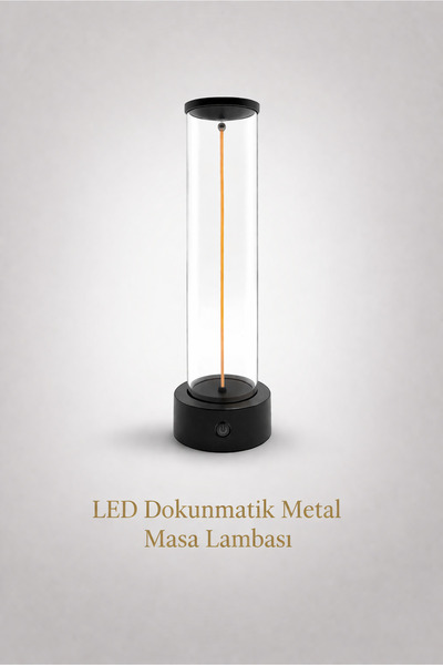 ACK Dokunmatik Masa Lambası Manyetik Uzun Flaman Şarjlı USB Type-C Dekoratif ...