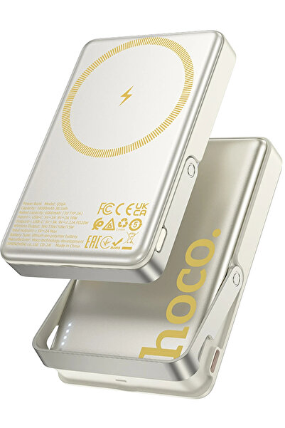 hoco. Q36A Sunlight 10.000 mAh 20W Type-C ve 10W Kablosuz Şarj PD Magsafe Sta...