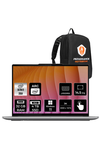 LENOVO Yoga Pro 7 Ultra 9 285H 32GB 4TB SSD 14.5" 3K OLED 1000nits 120Hz Mult...