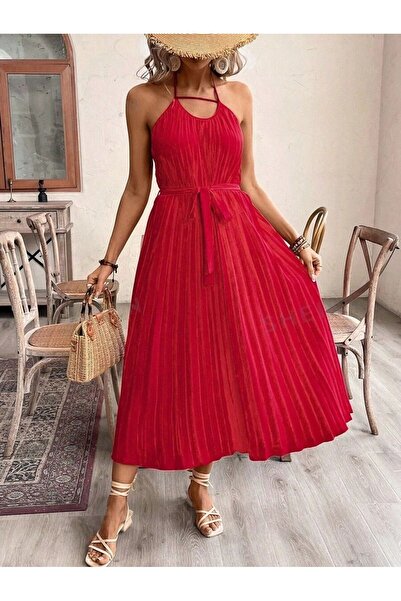 Iuliashop Rochie midi Samira roșie - L