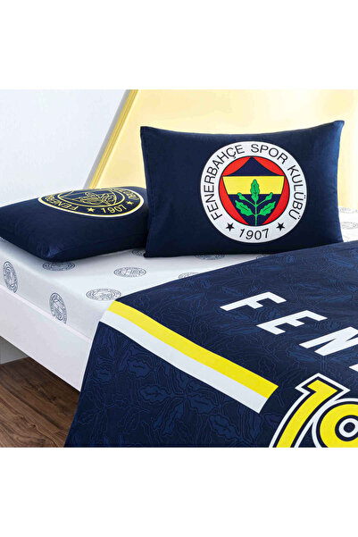 Taç Lisanslı Fenerbahçe Arma Pamuk Çift Kişilik Nevresim Takımı