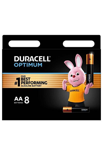 Duracell بطاريات أوبتيموم AA القلوية 8