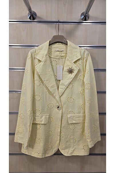 Park Moda Brooched Fisto Jacket Cotton