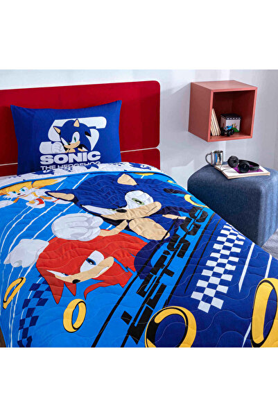 Taç Lisanslı Sonic Tek Kişilik Yatak Örtüsü Seti