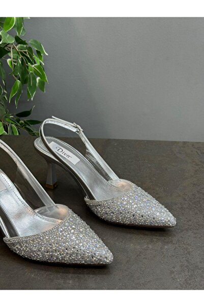 DİVA Γυναικεία Παπούτσια με Πέτρινο Τακούνι SİLVA