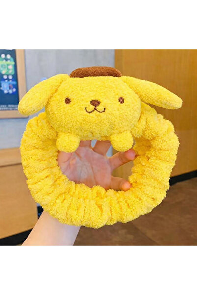 Kadın makyaj ve banyo peluş saç bandı