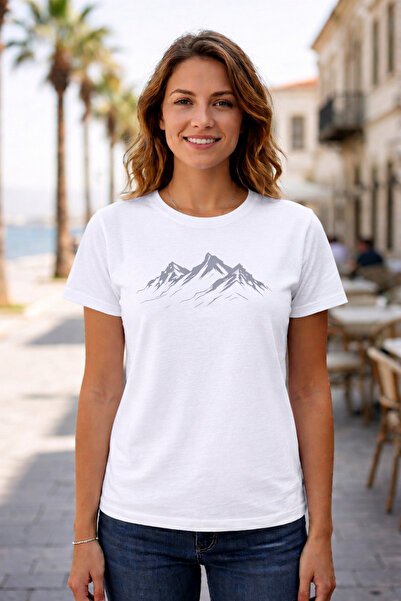 VODEXA Tricou supradimensionat pentru femei SIRA DAGLAR, imprimat, 100% bumba...