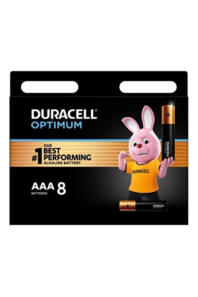 Duracell بطاريات أوبتيموم أيه إيه أيه القلوية 8 قطع