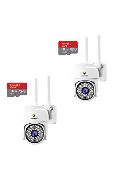 Jortan PACHET 2X Camera de Supraveghere, JT-8161, 1080P, WIFI, IP66, Wireless...
