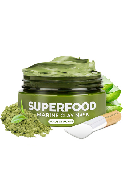 Plantifique Superfoods Clay Mask – Mască Facială Hidratantă, Detox, Porii Cur...