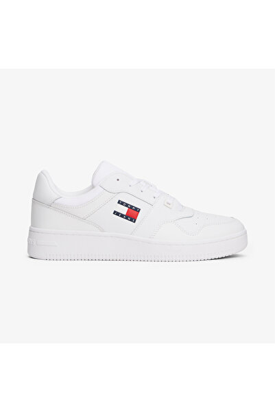 Tommy Hilfiger Λευκό ανδρικό αθλητικό παπούτσια TJM RETRO BASKET ESS