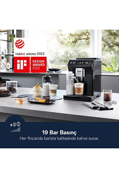 DELONGHİ ELETTA EXPLORE ECAM450.65.G Tam Otomatik Espresso Kahve Makinesi , 50 + farklı içecek, Soğuk Kahve