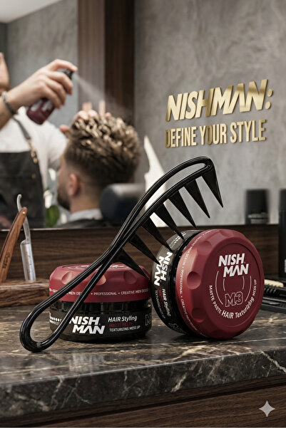 NISHMAN M3 SAÇ ŞEKİLLENDİRİCİ MAT WAX 100 ML /+ ŞEKİLLENDİRİCİ TRAK / 400 ML ...