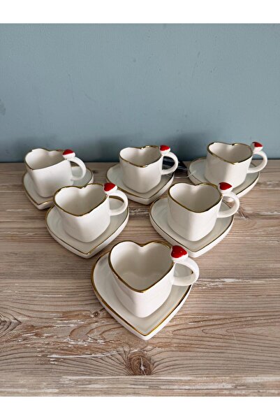 ACAR طقم فناجين قهوة روزاميل لـ 6 أشخاص 90 مل