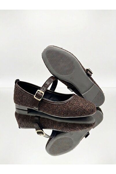 Passeri Shoes حذاء باليه نسائي من القماش اللامع مريح وعصري للاستخدام اليومي