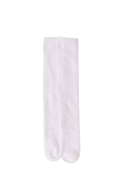 MiniKids Απλές λευκές μακριές κάλτσες