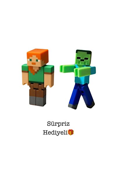 Lumina3D 3D Minecraft Alex Ve Zombi Set