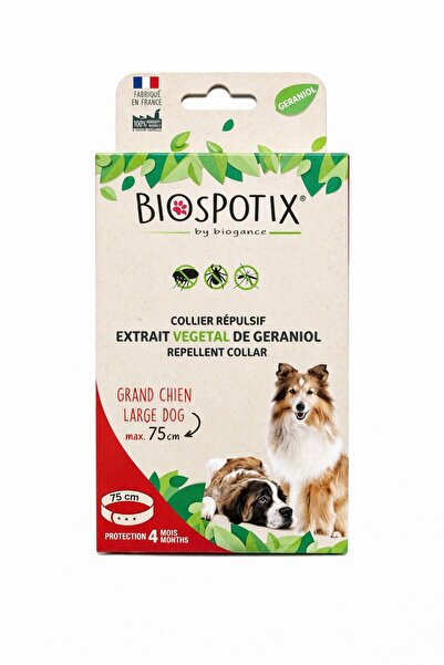 Dog Zgardă repelentă naturală BIOSPOTIX – Câini mari (până la 75 cm)