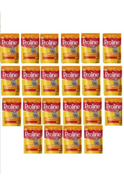 Proline Pouch Tavuklu Yaş Kedi Maması 22 x 85 Gr