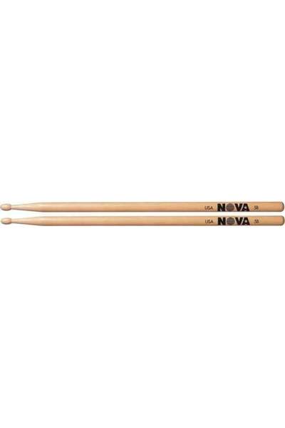 VIC FIRTH BAGET(ÇİFT) NOVA 5B WOOD, HICKORY, 16 x0.595 , MED N5B