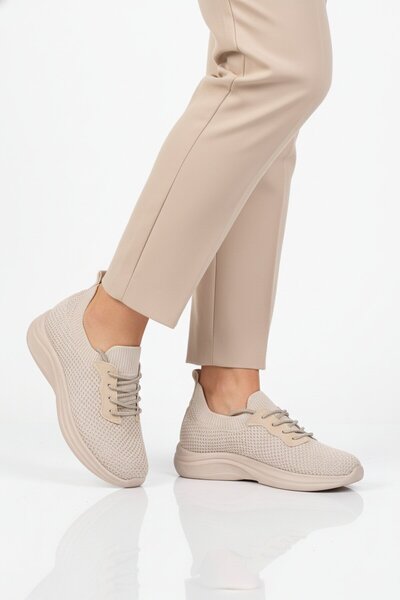 AYAKMOD Beige Anorak Lightweight Breathable Women's Casual Shoes 332171 Z