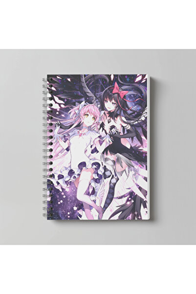 nihonwosekai Caiet cu spirală A4 Madoka Magica Anime, 60 de foi