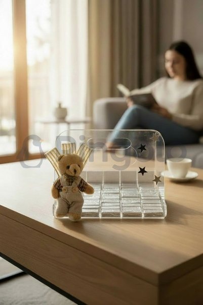 Pingolo Transparent Acrylic Chocolate Treat Presentation Tray (Empty) 16X21Cm