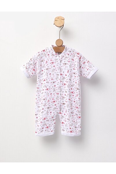 MiniKids Πολύχρωμη ολόσωμη φόρμα με σχέδιο Πουλιά και Αρκούδα MS