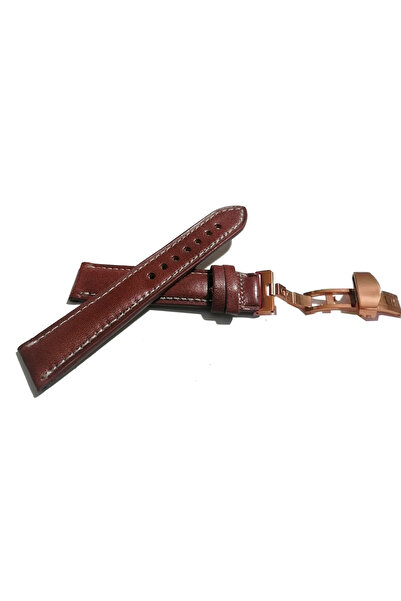 FADO Butterfly Buckle Suitable for Every Watch 20 mm Genuine Leather (482) Ro...