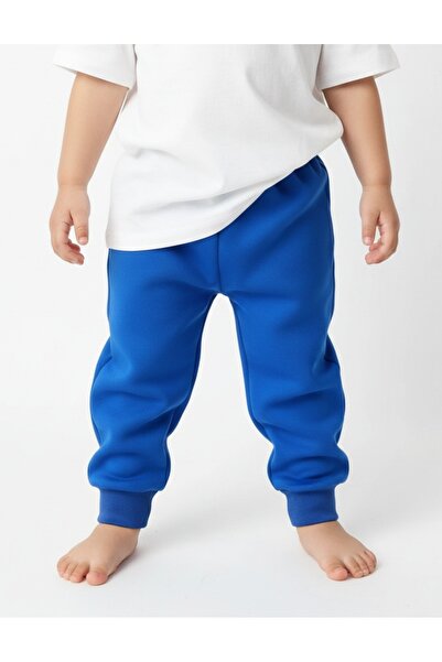 MiniKids Pantaloni de trening vatuiti model albastru