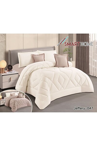 smart home مفرش جيفارا الصيفي ساده 4 قطع وجهين