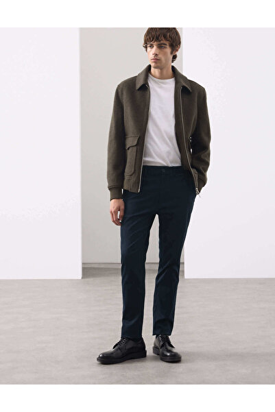 Marks & Spencer Pamuk Karışımlı Slim Fit Pantolon