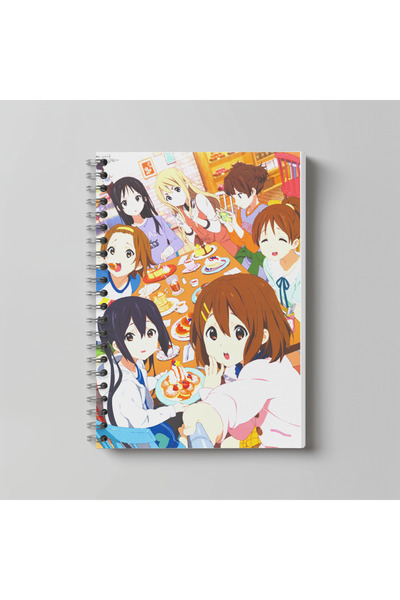 nihonwosekai Caiet spiralat K ON Anime, format A4, 60 de foi K ON! !