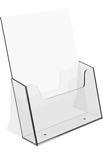 BPA A5 Clear Acrylic Brochure Holder for Displaying Flyers, Menus, Office, Re...