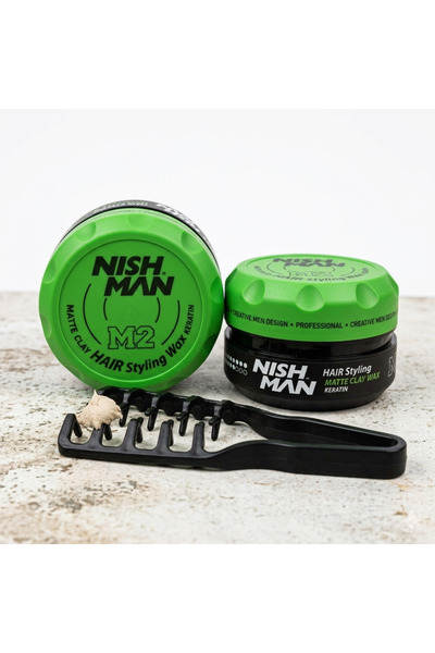 NISHMAN M2 SAÇ ŞEKİLLENDİRİCİ WAX / + ŞEKİLLENDİRİCİ MUCİZEVİ TRAK / 400 ML T...