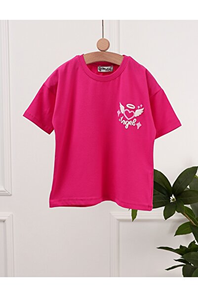 MiniKids Μπλουζάκι Καρδιά Αγγέλου, σχέδιο κυκλάμινου