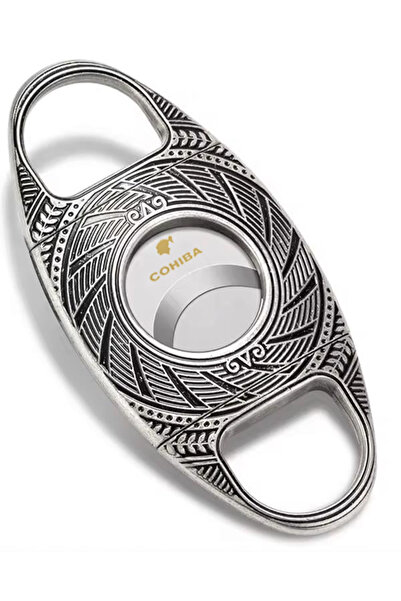COHİBA Gümüş Metal Puro Makası Kesici