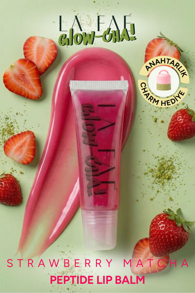 LA FAÉ BEAUTE Strawberry Matcha Lip Balm Besleyici Onarıcı ve Nemlemdirici Do...