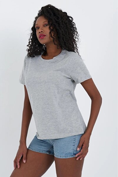 ALDAGÖR Women's 100% Cotton 3-Piece Basic T-Shirt