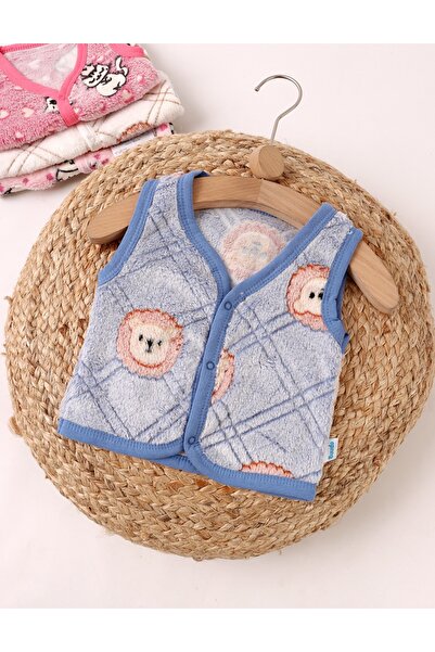 MiniKids Vesta bebe cocolino lion albastru
