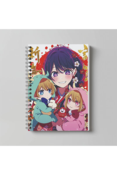 nihonwosekai Oshi no Ko Anime A4 Boy Spiralli Defter 60 Yaprak Oşi no Ko