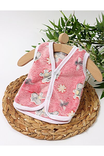 MiniKids Vesta cocolino Floricele ciclam