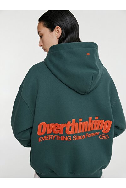 NİCE oversized με κουκούλα γραφικό με τύπωμα φούτερ