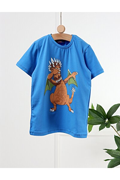 MiniKids Tricou Charizard Dragon, albastru
