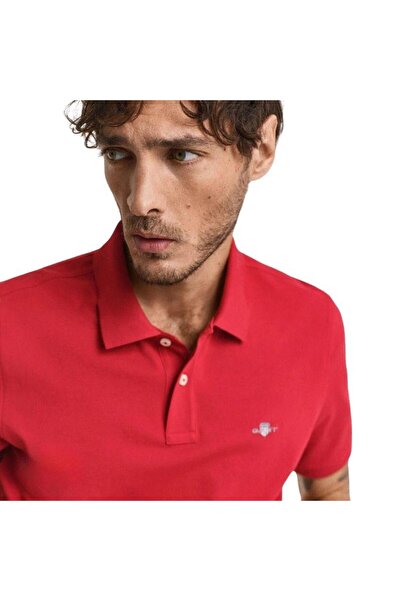 Gant Erkek Kırmızı Regular Fit Polo Tshırt 2210.630