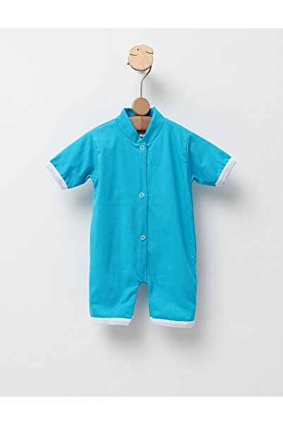 MiniKids Βρεφικό φορμάκι, βαμβακερό, MS τιρκουάζ