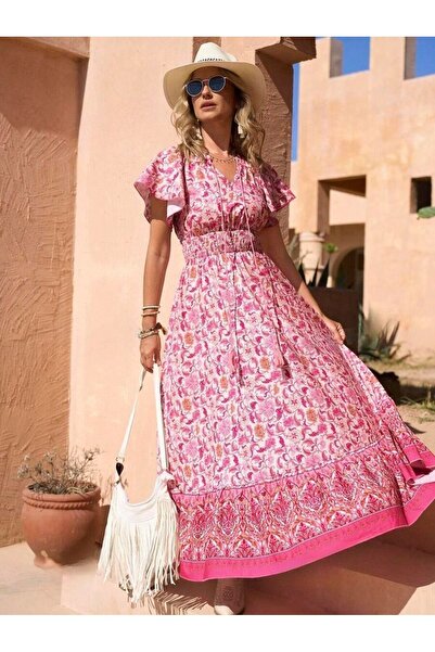 Iuliashop Rochie lungă roz Cerisia - M
