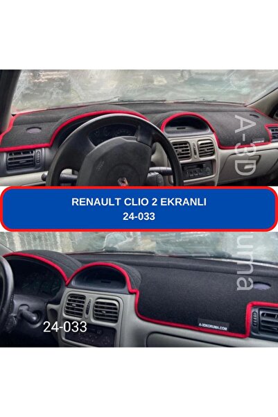 Empressco Renault Clio 2 Ekranlı Torpido Koruyucu Torpido Halısı Kılıf Havlu ...