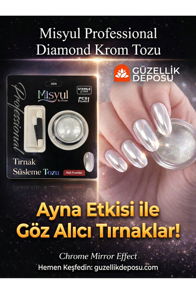 Güzellik Deposu Pearl Chrome İnci Efektli Unicorn Tırnak Tozu - Holografik Ya...
