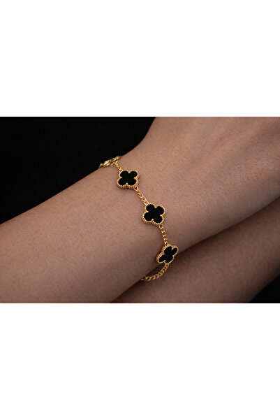 Nutly Accessories Yonca Bileklik Altın Renk Hediye Paketli ve Kutulu – Zarif ...
